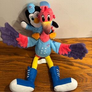 DISNEY JUNIOR TOTS Pip & Freddy 20" Talking Plush Penguin Stork Wings *READ*